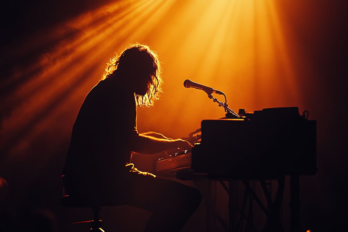 un musicien qui fait un concert